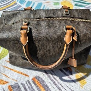 Beautiful Michael Kors duffle handbag!